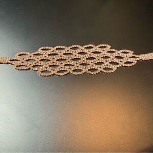 Elegant Rose Gold Rhinestone Bracelet